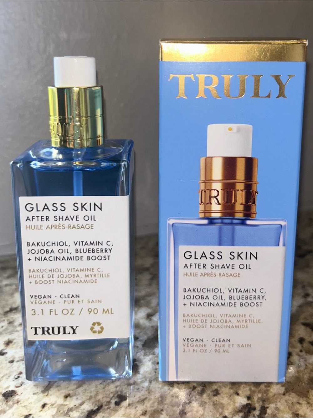 TRULY Glass Skin After Shave Oil — 3.1 oz. NIB